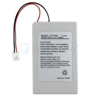 2X 3.7V 1800mAh Battery Pack For Sony PS3 Slim Remote Controller 