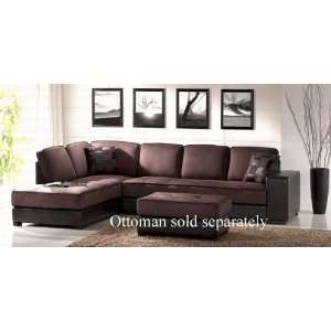  Microfiber Sectional Sofa with Chaise on Left   Coaster 
