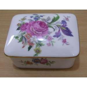  Limoges France Francam Porcelain Floral Trinket Box 