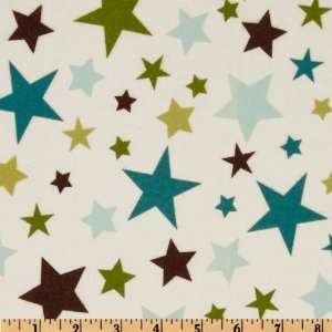  43 Wide All Star 2 Flannel Star White Fabric By The Yard 