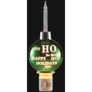   Ho Ho Green Ball Ornament Christmas Bubble Night Light