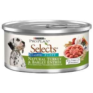 Purina Pro Plan Selects Classic Puppy Food, Natural Turkey and Barley 