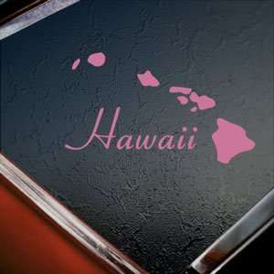 Hawaii Island Aloha Pink Decal Car Truck Window Pink 