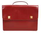 12767 auth HERMES rouge h veau box Briefcase