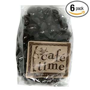 Cafe Time Chocolate Espresso Beans (Dark), 5 Ounces (Pack of 6)