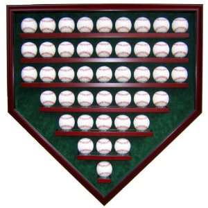  Elite 43 Baseball Homeplate Shaped Display Case Sports 