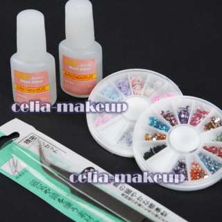 36 Acrylic Powder Liquid Clipper Primer Glitter NAIL ART TIP Brush UV 