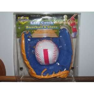  Easy Catch Baseball & Glove (Blue/Orange) Sports 