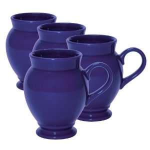  Chantal Set of Four Pinnacle Mugs, Indigo Blue Kitchen 