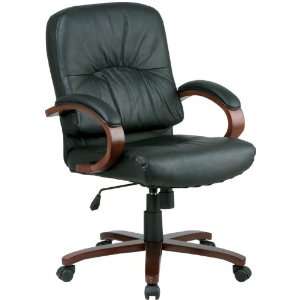    Mid Back Executive Leather Chair by Office Source