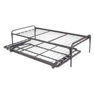  39/ Twin Size Steel Bed Frame & Pop Up Trundle