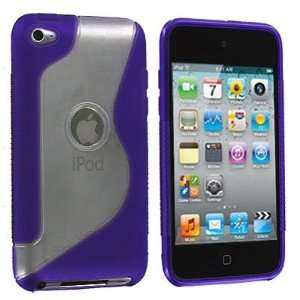 Electromaster(TM) Brand   Clear/ Purple S Line TPU Candy Rubber Skin 