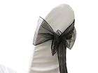   Organza New CHAIR SASHES Bows Ties WEDDING Decorations Wholesale SALE