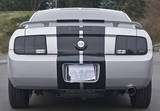 05 09 Ford Mustang 3rd Brake Light Overlay Smoked Tint  