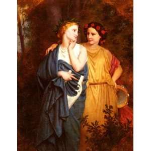   painting name Philomena And Procne, By Bouguereau Elizabeth Gardner