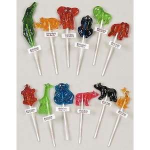 Zoo Animal Collection Lollipops 24 Grocery & Gourmet Food
