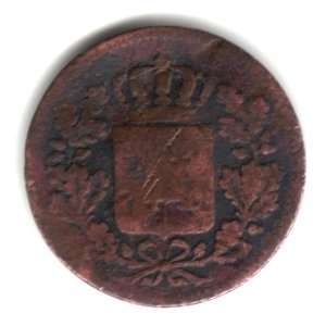 1855 German State Bavaria 1 Pfennig Coin KM#420 