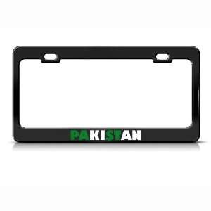 Pakistan Flag Country Metal license plate frame Tag Holder