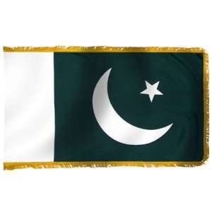  Pakistan Flag 5X8 Foot Nylon PH and FR Patio, Lawn 