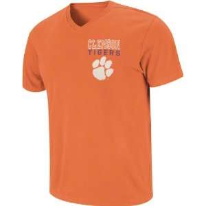  Clemson Tigers Orange Ridgeback V Neck T Shirt Sports 