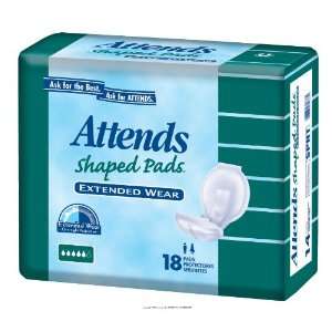  Attends Shaped Pads, Attens Shaped Pads Xwear, (1 CASE, 72 