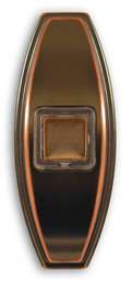 Heath/Zenith Bronze wired lighted doorbell push button LE 760 AC 