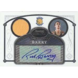 Rick Barry Signed 2007 Topps Bowman Sterling Jersey Card