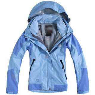 Womens outwear ski jacket 2in1 outdoor hoodie 2 Layer &fleece 