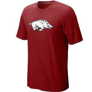  Nike Arkansas Razorbacks Classic Logo T shirt   Cardinal 