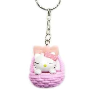  Hello Kitty Character Keychain   Baby Basket Kitty Toys 