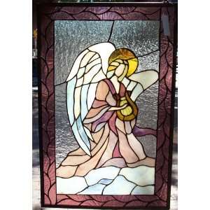  Stained Glass Window Panel 22 X 13 {9120 46}