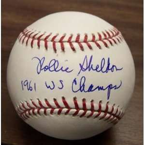  Rollie Sheldon Autographed Baseball