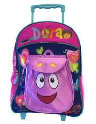 Nick Jr Dora The Explorer Wheeled backpack   16inch full size luggage 