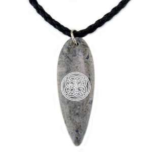  Stone Pendant Celtic Circle Jewelry