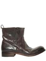 SILVANO SASSETTI   HORSE LEATHER PULL ON ANKLE BOOTS