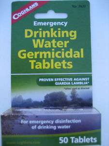   Emergency Drinking Water purification Tablets 056389076204  