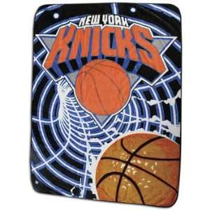   Knicks Northwest NBA Royal Plush Raschel Blanket ( Knicks ) Sports