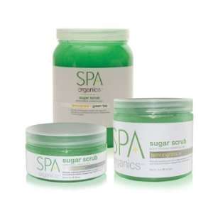  Spa Organics Sugar Scrub Lemongrass & Green Tea 15oz 