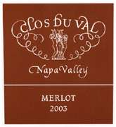 Clos Du Val Merlot 2003 