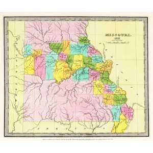  STATE OF MISSOURI (MO) BY DAVID H. BURR 1835 MAP