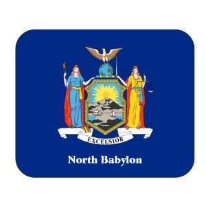   State Flag   North Babylon, New York (NY) Mouse Pad 