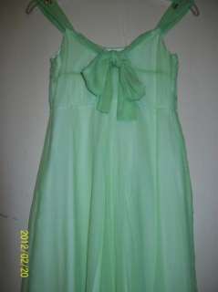 Limited Too Girls Silk Embellished Special Occasion Dress Green 7 NWT 