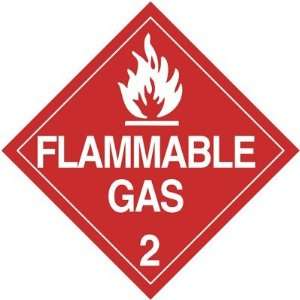 Tagboard D.O.T. Placard   Flammable Gas