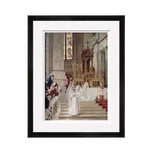  Communion At The Church Of The Trinity 1877 Framed Giclee 