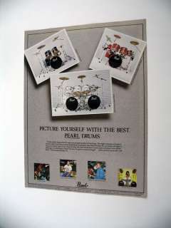 Pearl Drums MX BLX & MLX Drum Sets set 1987 print Ad  