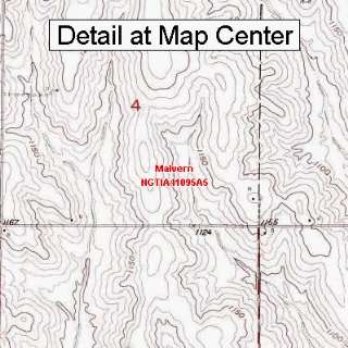  USGS Topographic Quadrangle Map   Malvern, Iowa (Folded 