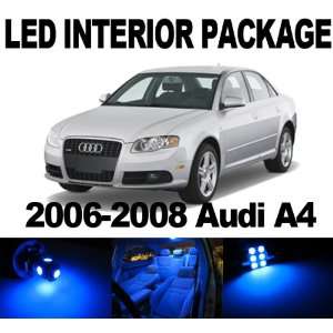 Audi A4 2006 2008 Canbus BLUE 15x SMD LED Interior Bulb Package Combo 