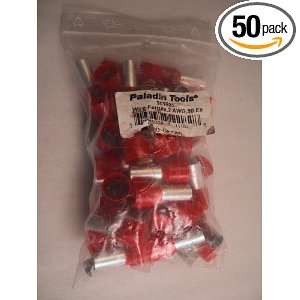  Paladin Tools 901931 Wire Ferrule 2 AWG, Red 50 Pack