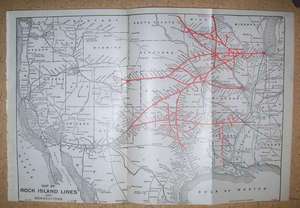 1920 Map of the Chicago & Western Indiana Railroad.  