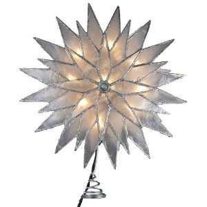  Kurt Adler 9 Inch Sunburst Capiz Lighted Treetop with 